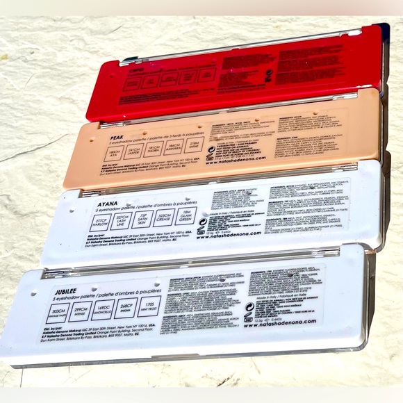 SET OF 4 NATASHA DENONA EYESHADOW PALETTES CUPID AYANA JUBILEE+LTD EDITION PEAK - Picture 2 of 10